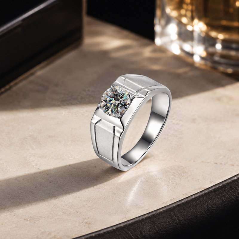 Hot selling s925 sterling silv - đánh giá và giá Moissanite Engagement Ring 1 Carat