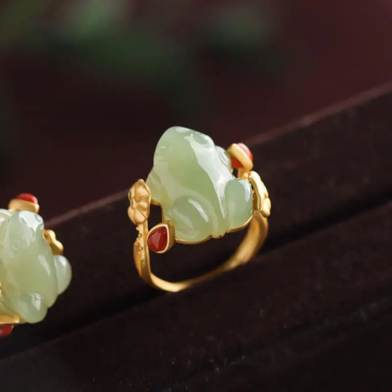 Xanh Ngọc Ếch Nhẫn Quyến Rũ Tự - đánh giá và giá Rings