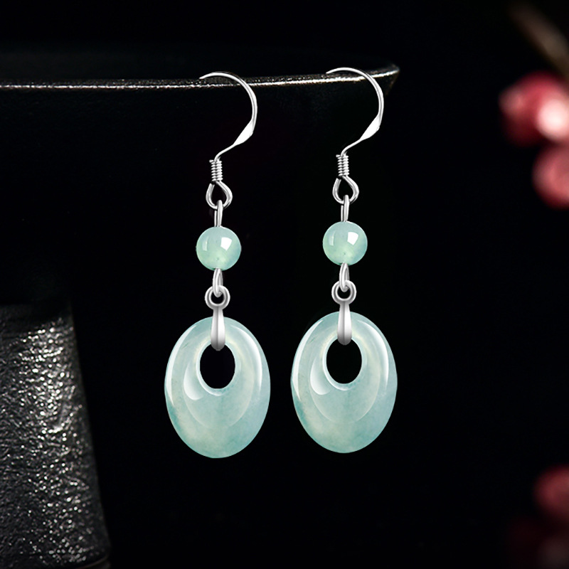 Myanmar Jadeite Ring Earrings  - đánh giá và giá Earrings