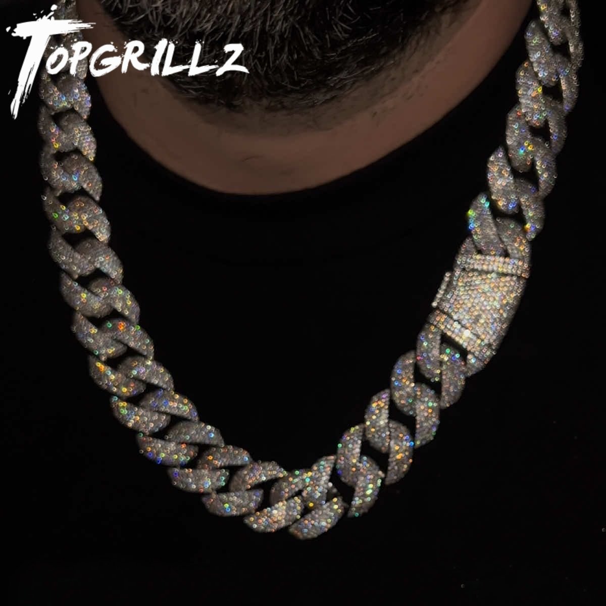 TOPGRILLZ 24mm Cuban Chain Nec - đánh giá và giá Cuban Link Chain 12Mm