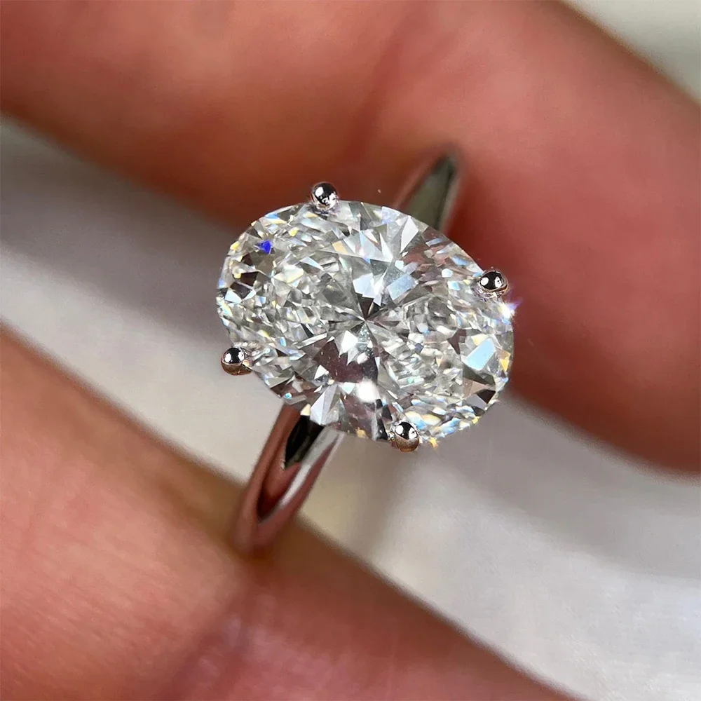 1/2/3 Carat Oval Cut Moissanit - đánh giá và giá Moissanite Engagement Ring 1 Carat