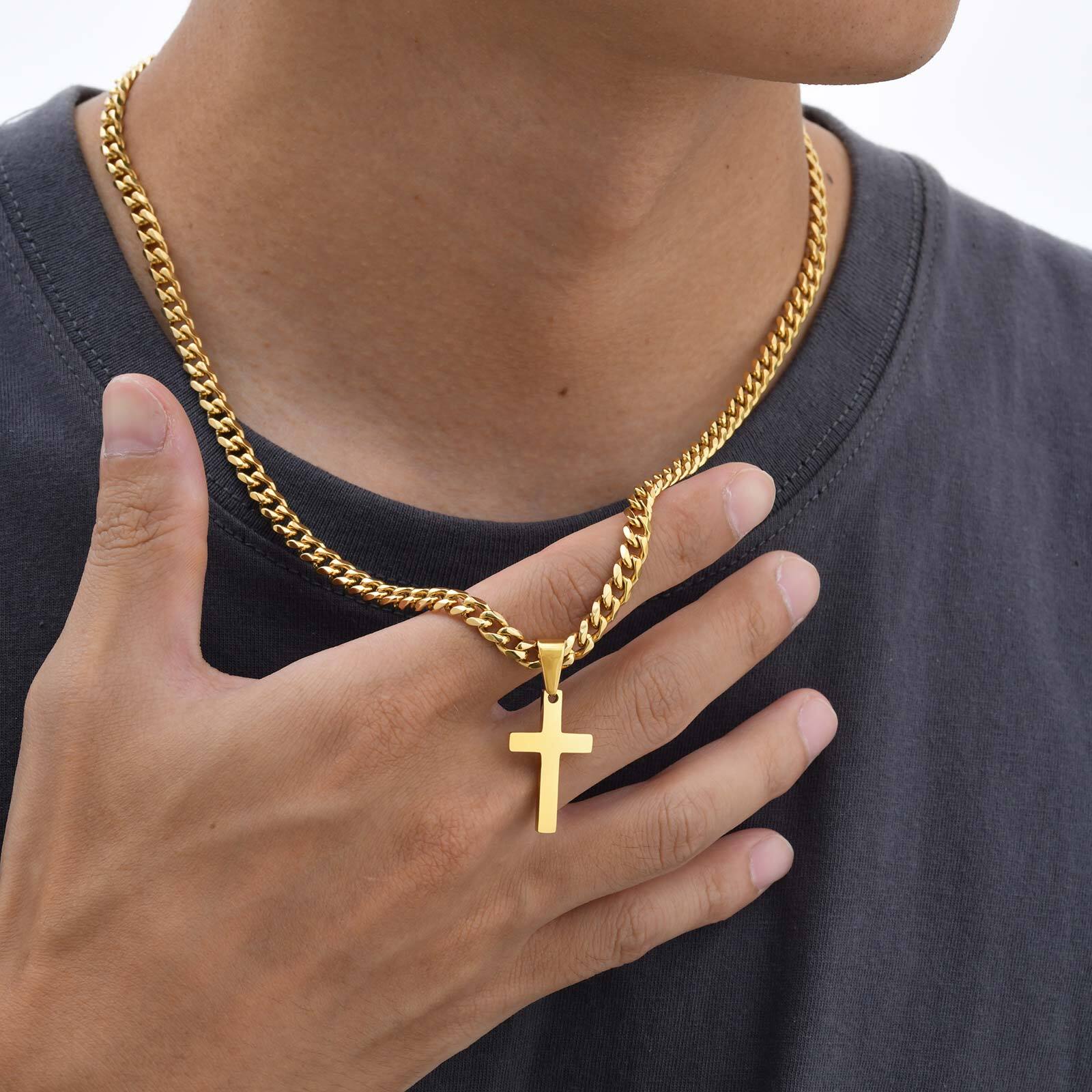 High Quality Cross Necklace fo - đánh giá và giá Cuban Link Chain 12Mm