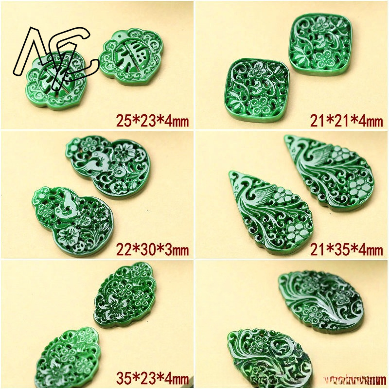2pcs DIY Natural Dry Green Eme - đánh giá và giá Earrings