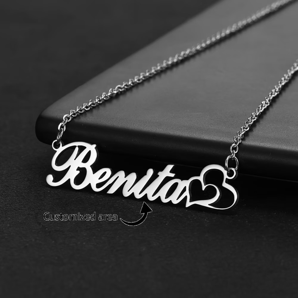 Personalized Double Heart Cust - đánh giá và giá Custom Name Necklace Stainless Steel