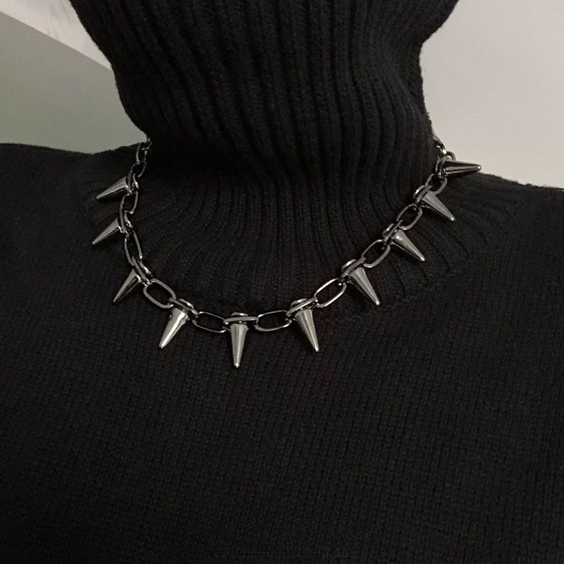 Fashion Punk Spike Chokers Nec - đánh giá và giá Goth Punk Spike Choker